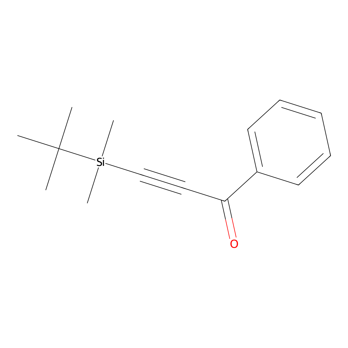 3-[(1,1-Dimethylethyl)dimethylsilyl]-1-phenyl-2-propyn-1-one molecular structure, CAS 849941-86-2