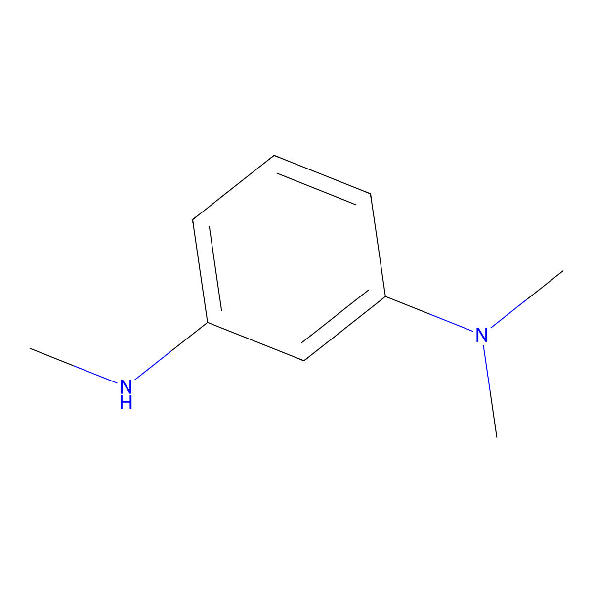 N~1~,N~1~,N~3~-Trimethylbenzene-1,3-diamine molecular structure, CAS 84995-19-7