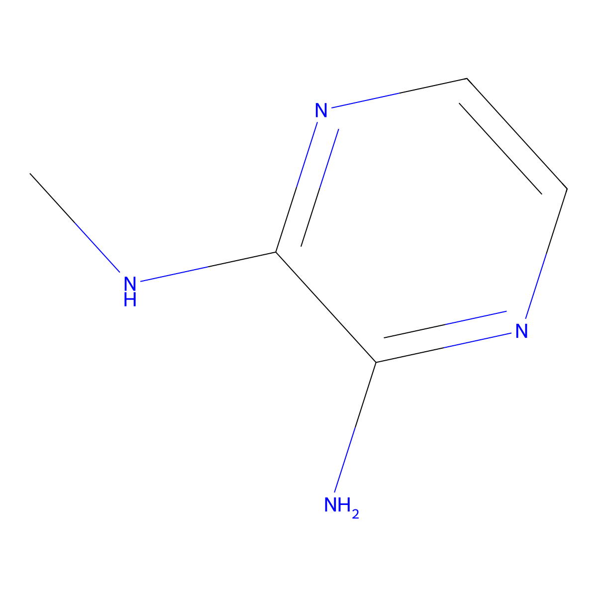 2-Amino-3-(methylamino)pyrazine molecular structure, CAS 84996-40-7