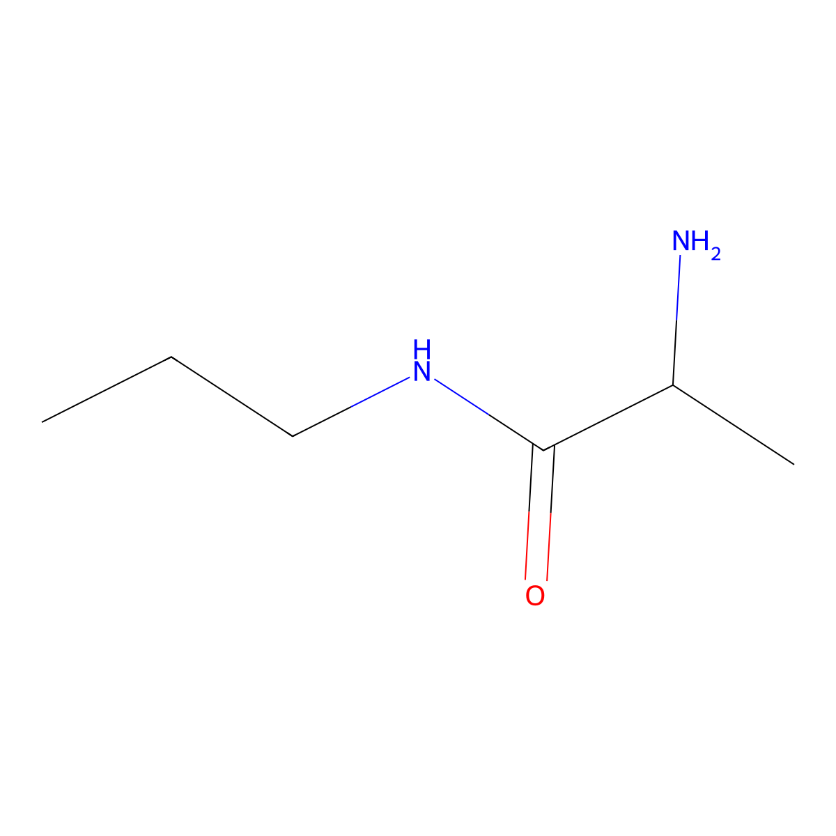 2-amino-N-propylpropanamide molecular structure, CAS 84996-68-9