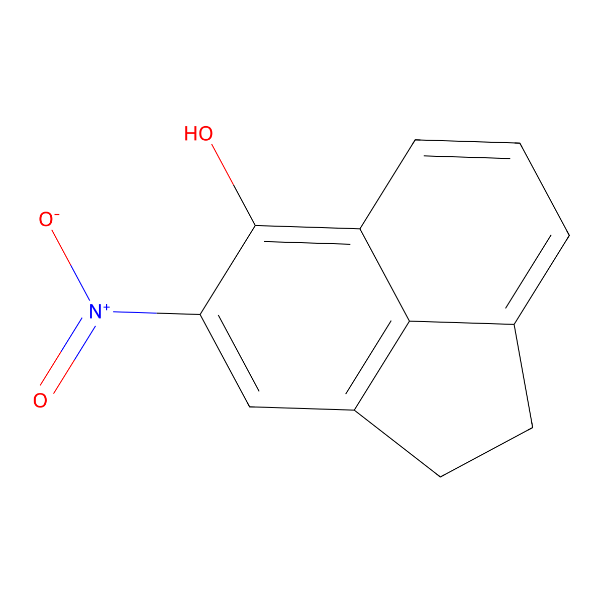 4-Nitro-1,2-dihydro-5-acenaphthylenol molecular structure, CAS 84998-96-9