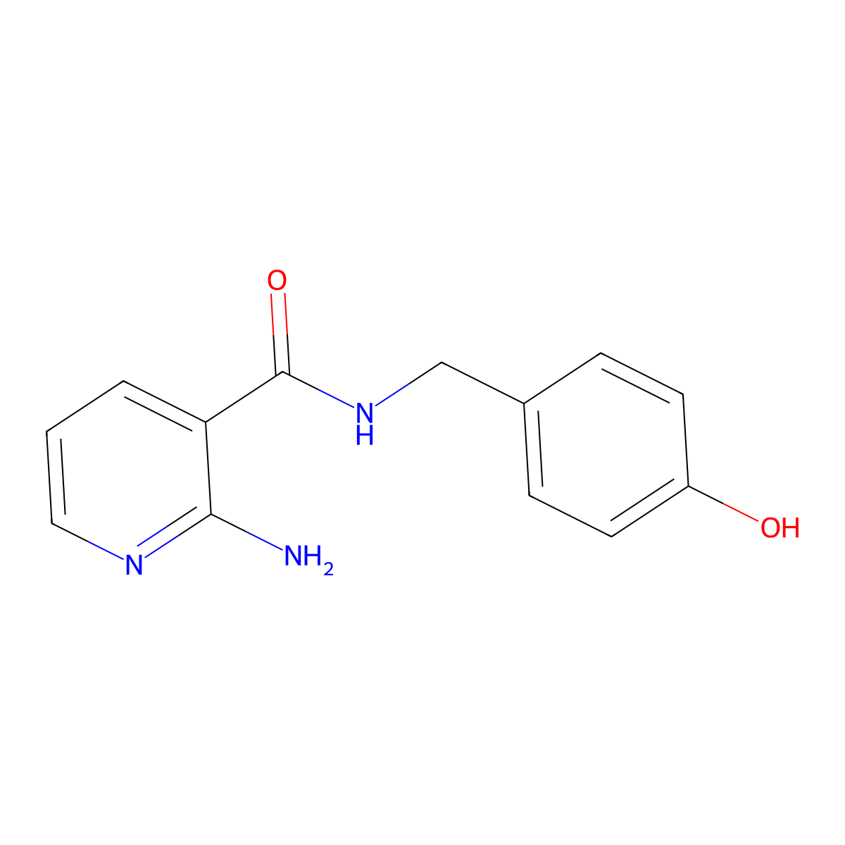 2-Amino-N-(4-hydroxybenzyl)nicotinamide molecular structure, CAS 849996-79-8