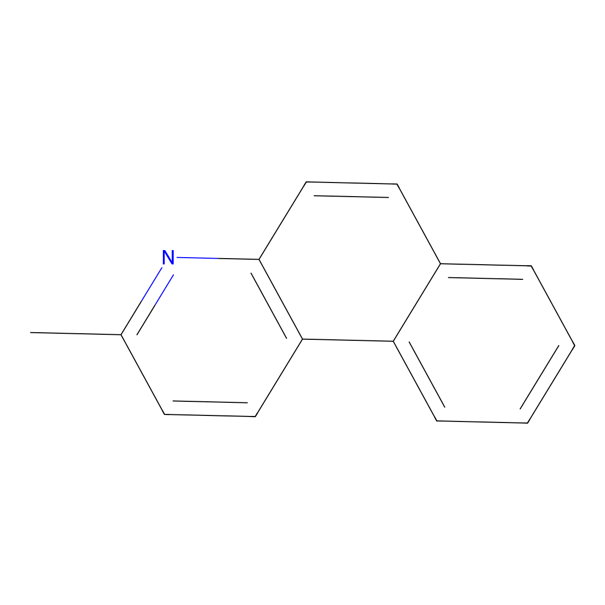 3-Methylbenzo(f)quinoline molecular structure, CAS 85-06-3