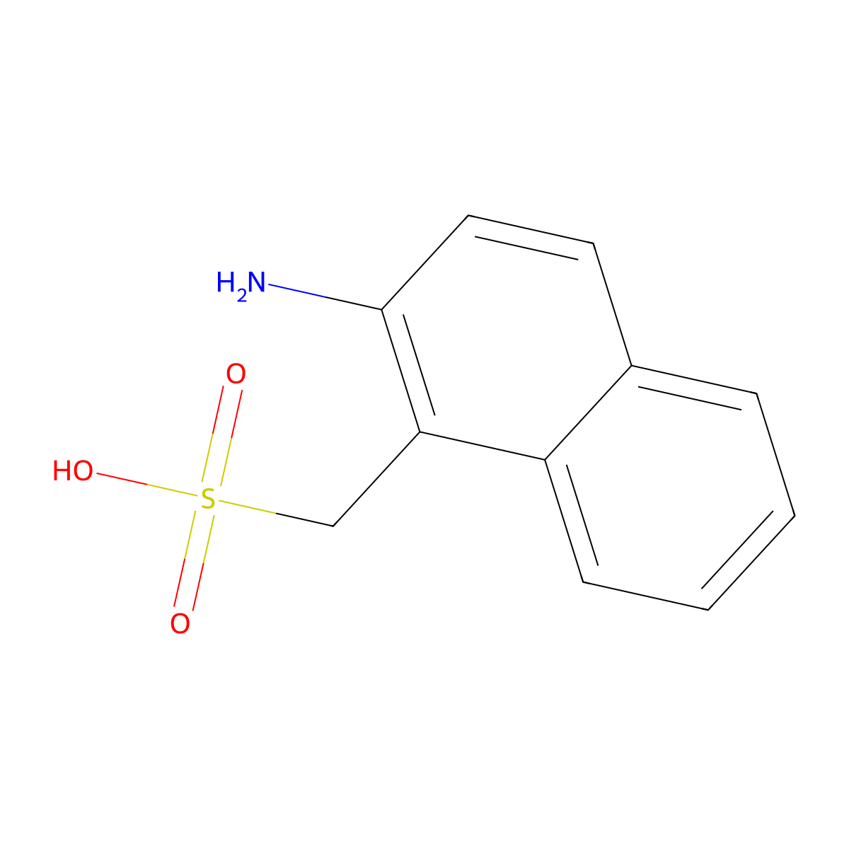 2-Amino-1-naphthalenemethanesulfonic acid molecular structure, CAS 85-09-6