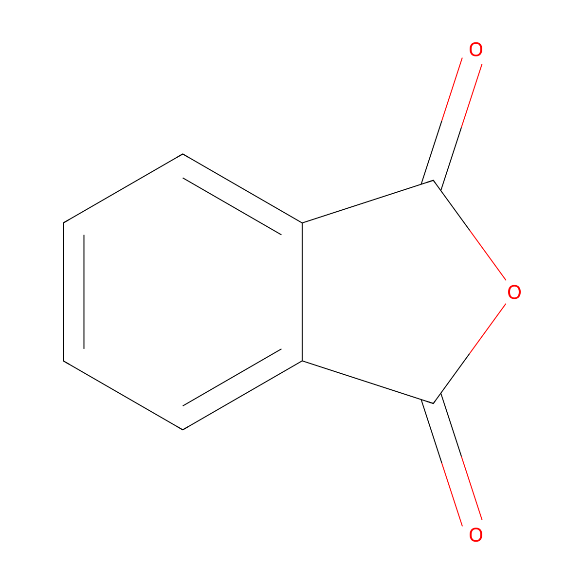 Phthalic Anhydride molecular structure, CAS 85-44-9