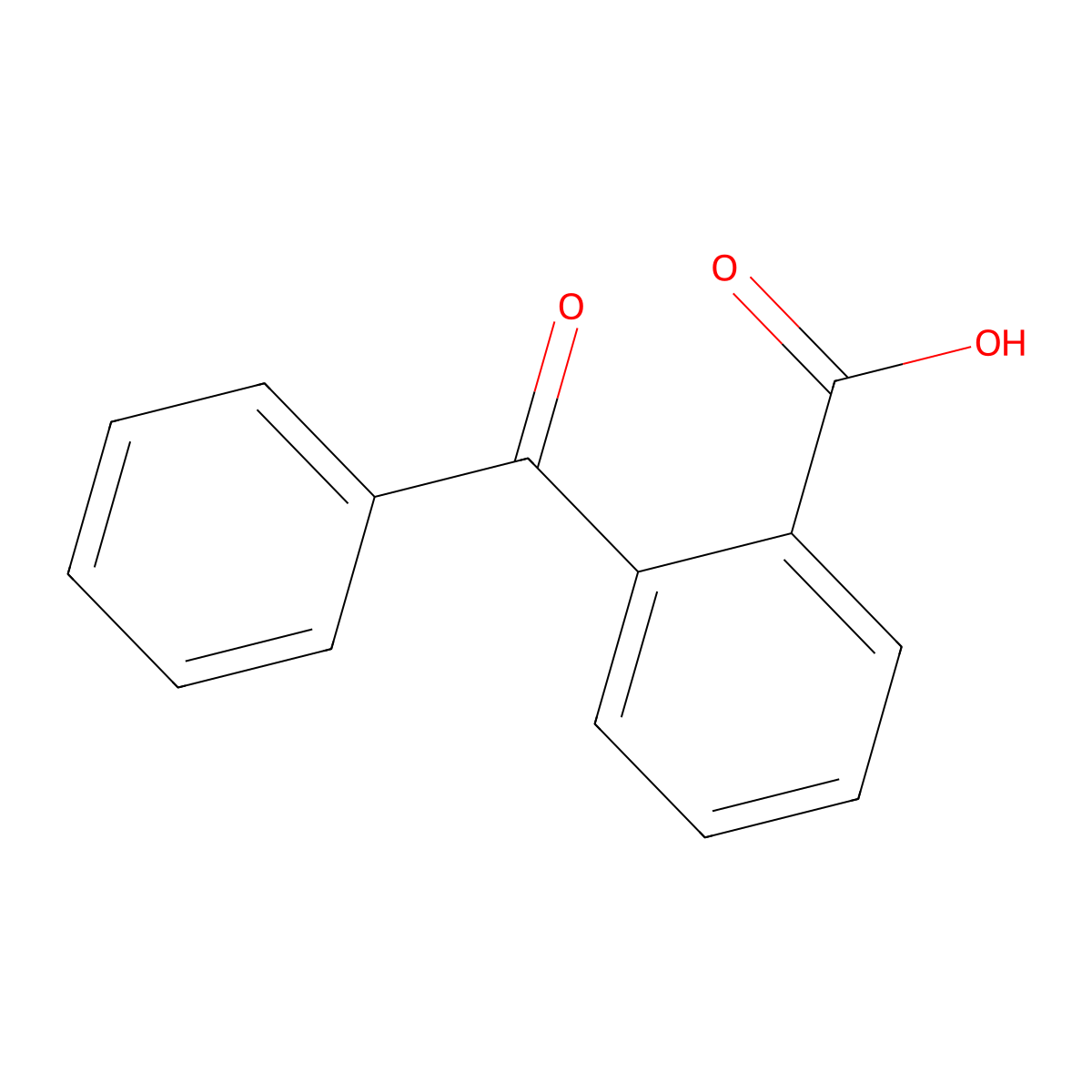2-Benzoylbenzoic Acid molecular structure, CAS 85-52-9