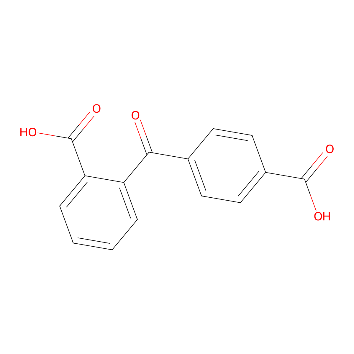 2-(4-Carboxybenzoyl)benzoic acid molecular structure, CAS 85-58-5