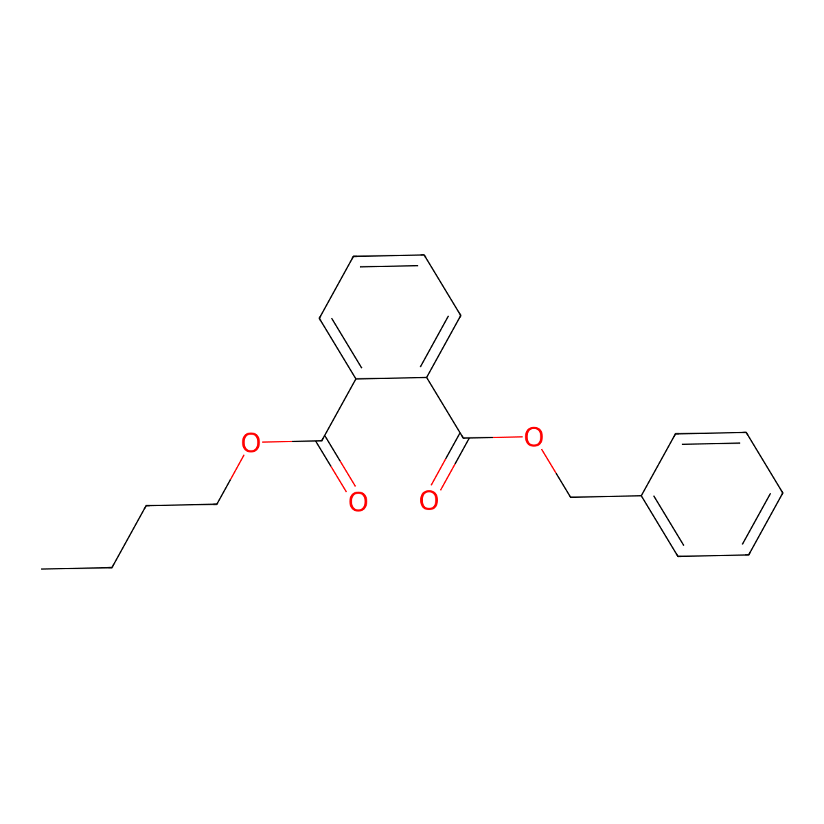 Butyl Benzyl Phthalate molecular structure, CAS 85-68-7
