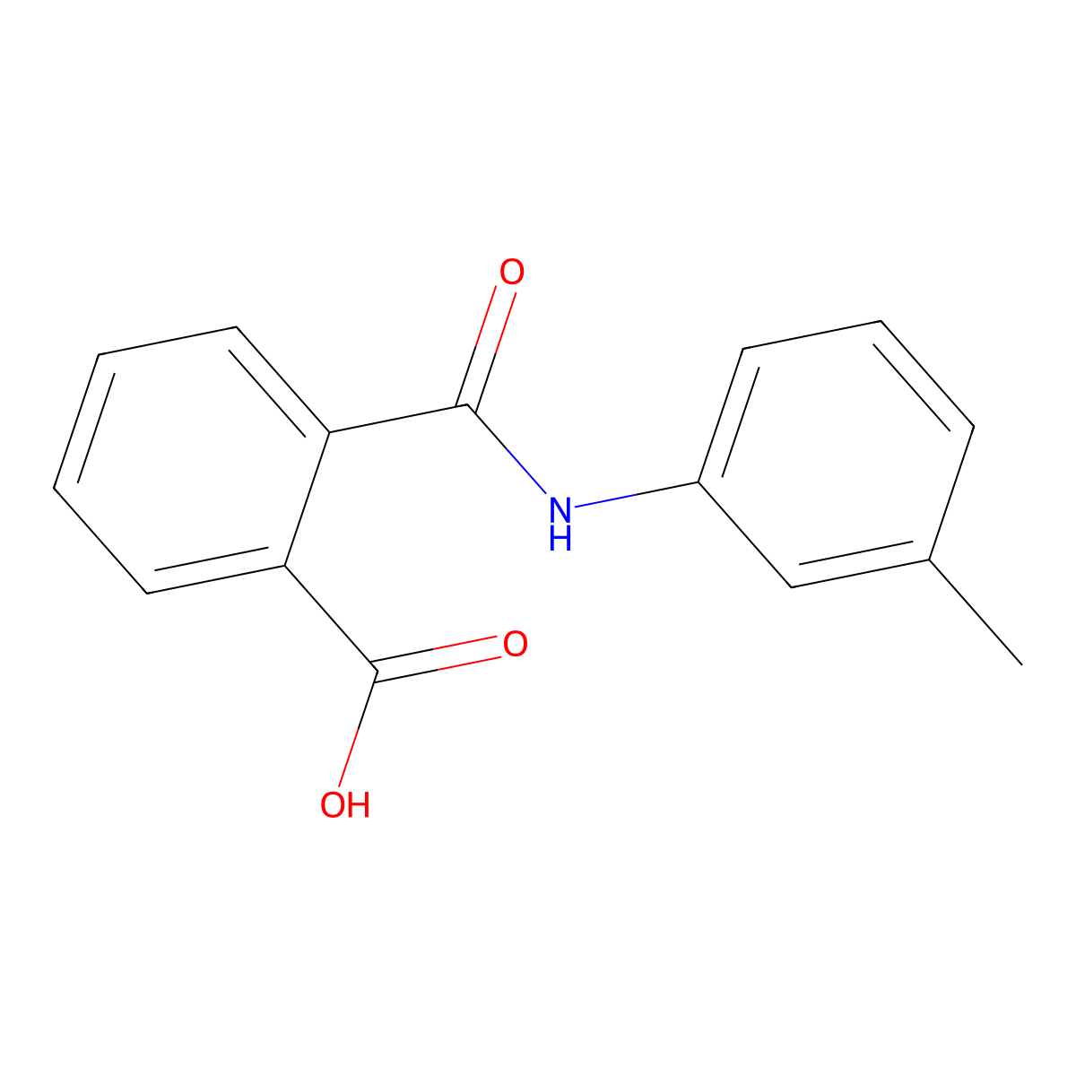 3'-Methylphthalanilic acid molecular structure, CAS 85-72-3