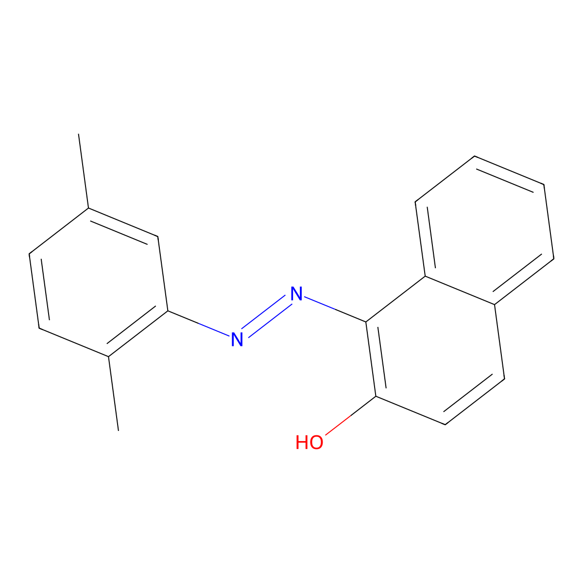 1-[2-(2,5-Dimethylphenyl)diazenyl]-2-naphthalenol molecular structure, CAS 85-82-5