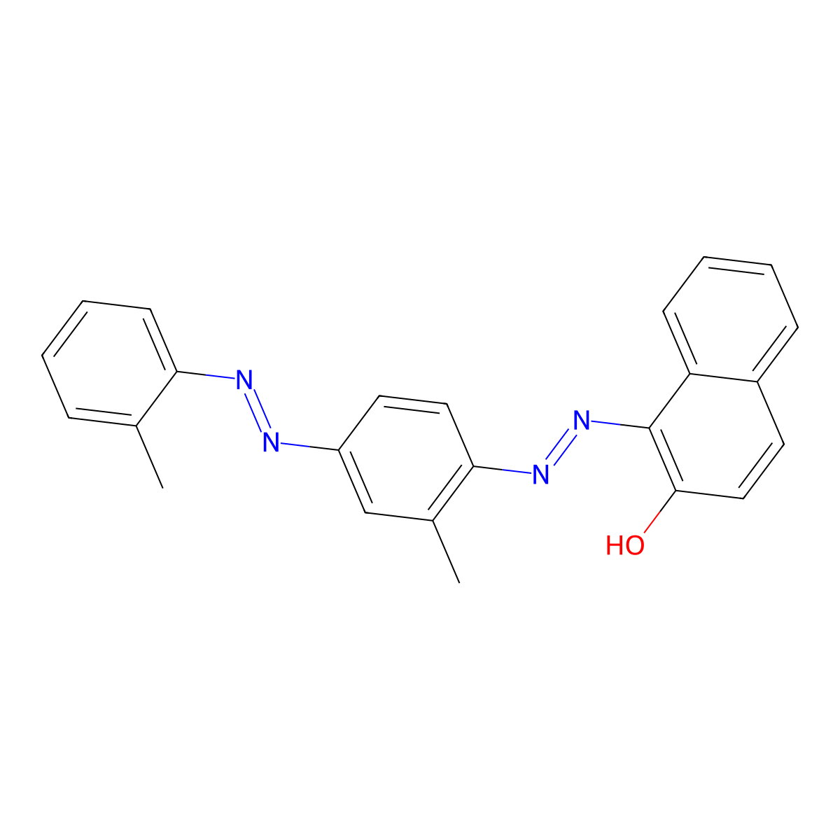 Sudan IV molecular structure, CAS 85-83-6