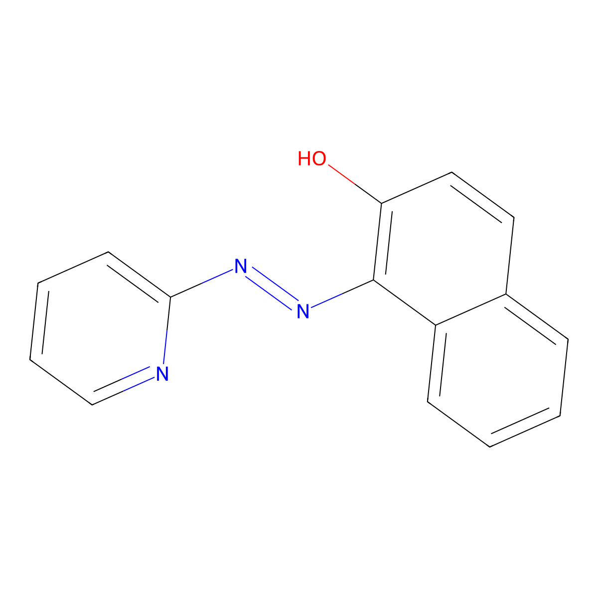 1-(2-Pyridylazo)-2-naphthol molecular structure, CAS 85-85-8