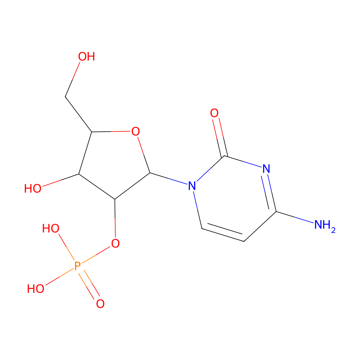 2'-Cytidylic acid molecular structure, CAS 85-94-9