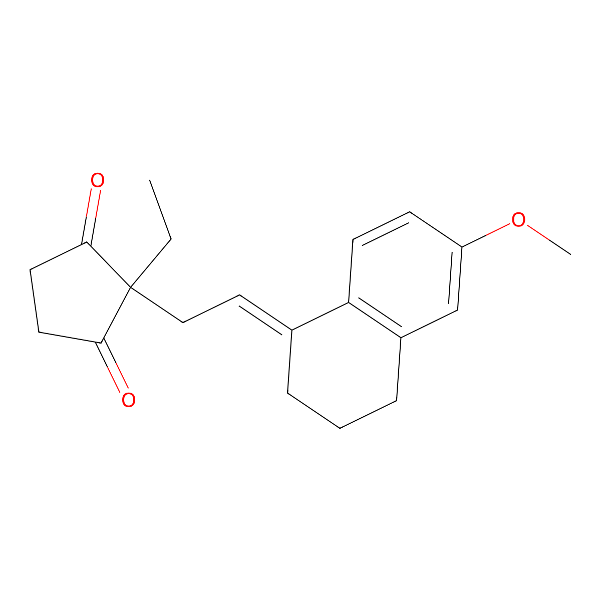 13-Ethyl-3-methoxy-8,14-secogona-1,3,5(10)-9-tetraene-14,17-dion molecular structure, CAS 850-92-0