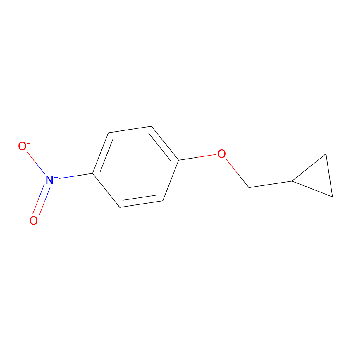 1-(Cyclopropylmethoxy)-4-nitrobenzene molecular structure, CAS 85002-74-0