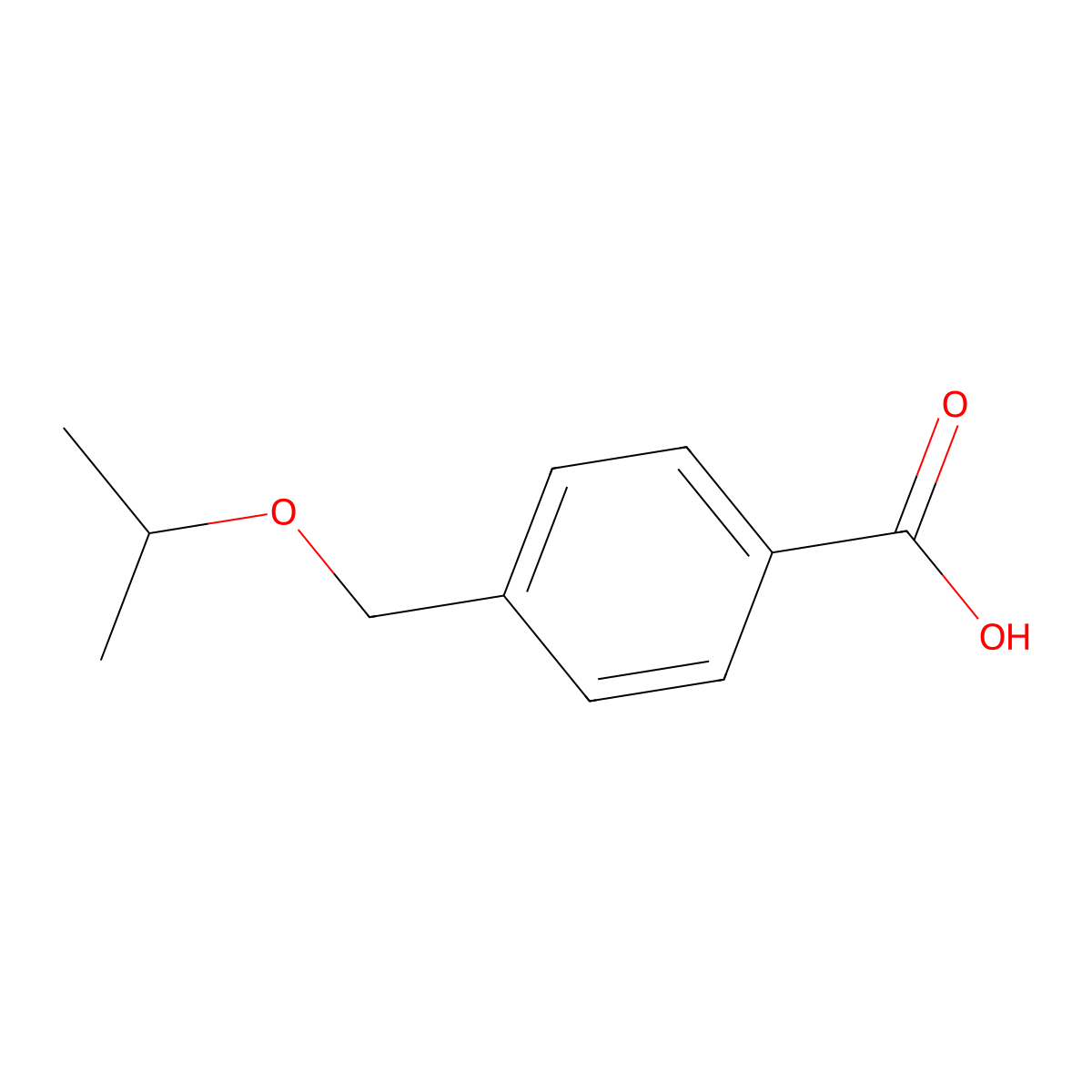 4-(Isopropoxymethyl)benzoic acid molecular structure, CAS 850021-34-0