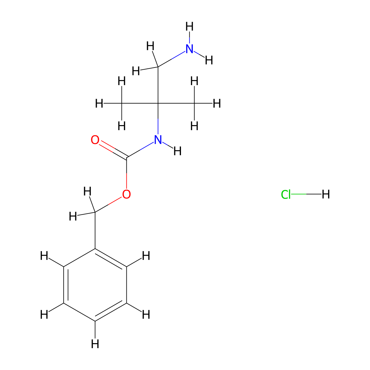 2-N-Cbz-2-Methylpropane-1,2-diamine hydrochloride molecular structure, CAS 850033-67-9