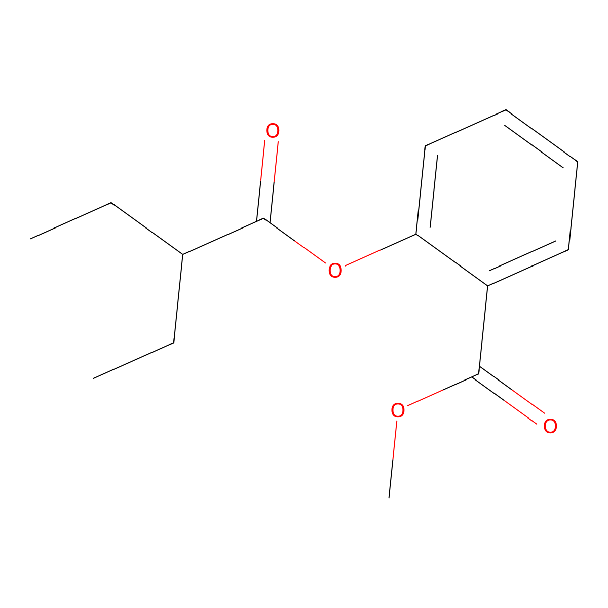 Methyl salicylate 2-ethylbutyrate molecular structure, CAS 85005-92-1