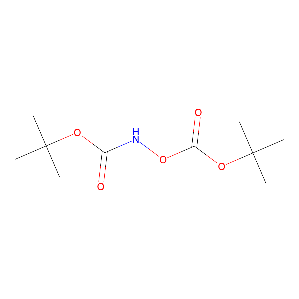 tert-Butyl (((1,1-dimethylethoxy)carbonyl)oxy)carbamate molecular structure, CAS 85006-25-3