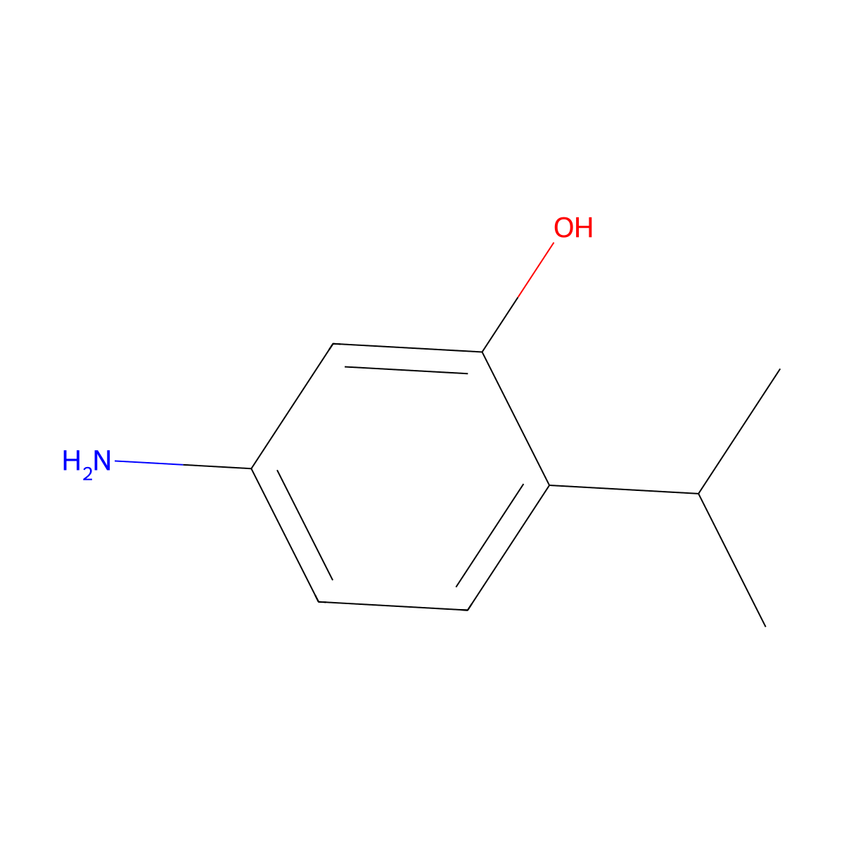 5-Amino-2-isopropylphenol molecular structure, CAS 850085-99-3