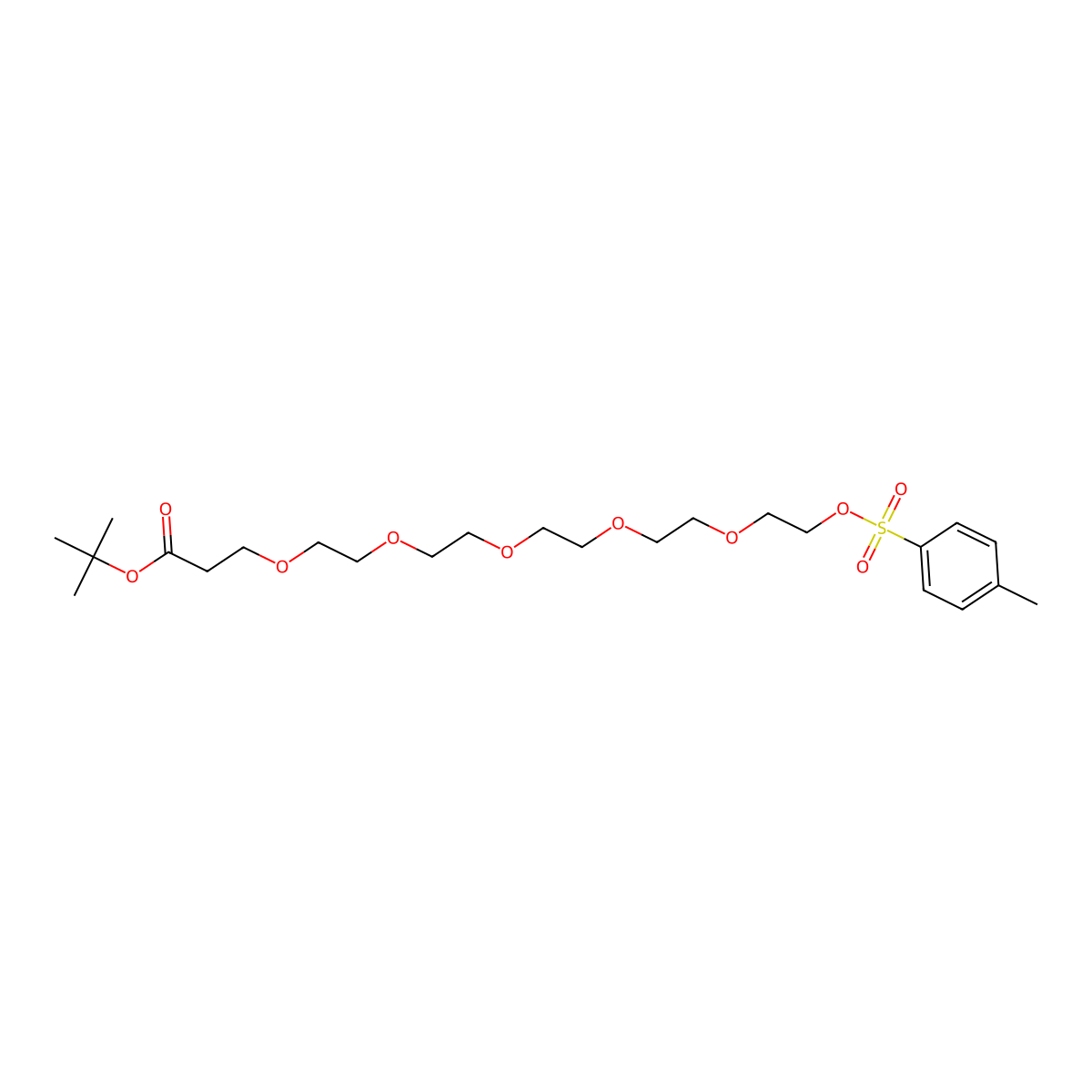 Tos-PEG6-t-Butyl ester molecular structure, CAS 850090-10-7