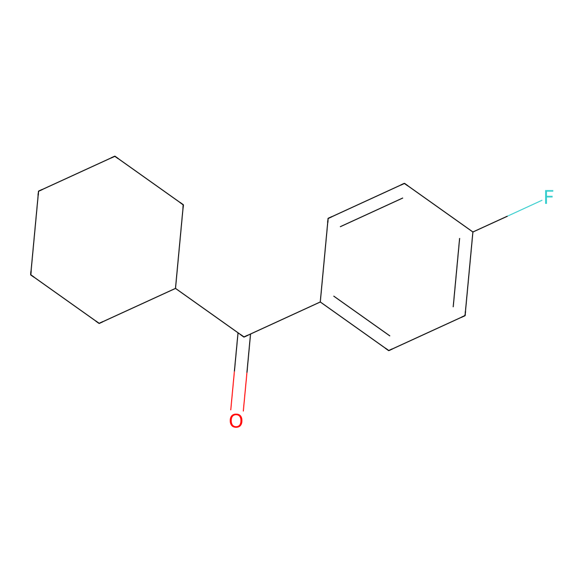 Cyclohexyl(4-fluorophenyl)methanone molecular structure, CAS 85014-02-4