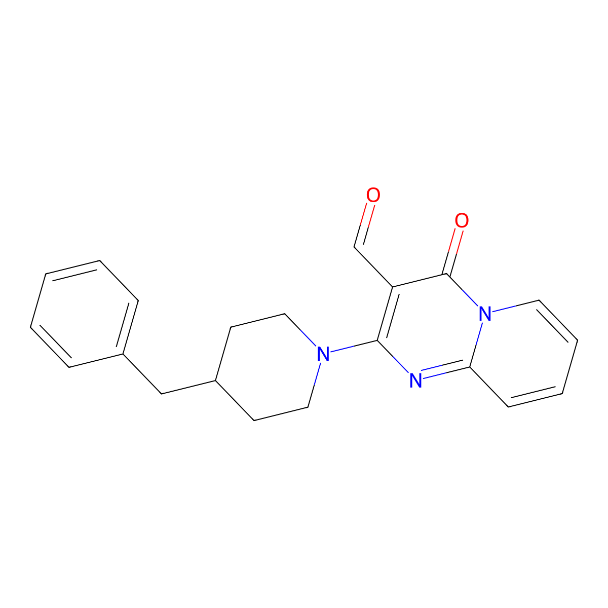 2-(4-benzylpiperidin-1-yl)-4-oxo-4H-pyrido[1,2-a]pyrimidine-3-carbaldehyde molecular structure, CAS 850160-60-0