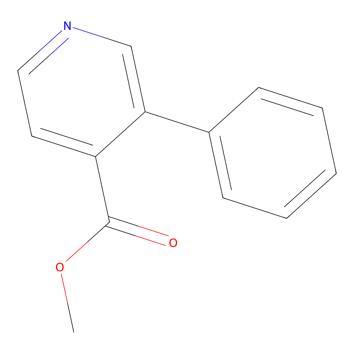 Methyl 3-phenylpyridine-4-carboxylate molecular structure, CAS 850162-87-7
