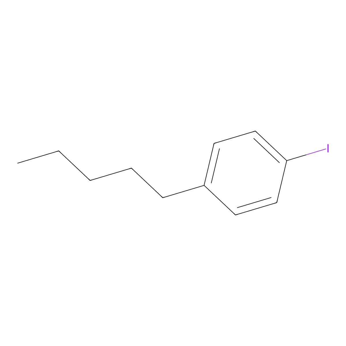 4-Iodopentylbenzene molecular structure, CAS 85017-60-3