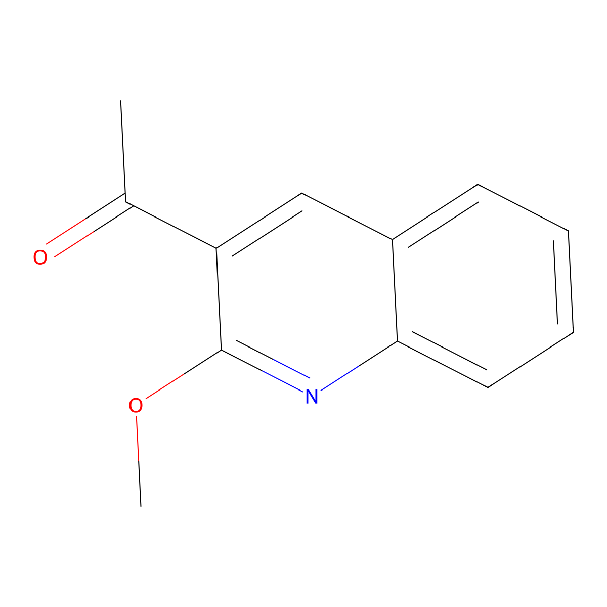 1-(2-Methoxyquinolin-3-yl)ethan-1-one molecular structure, CAS 850171-06-1
