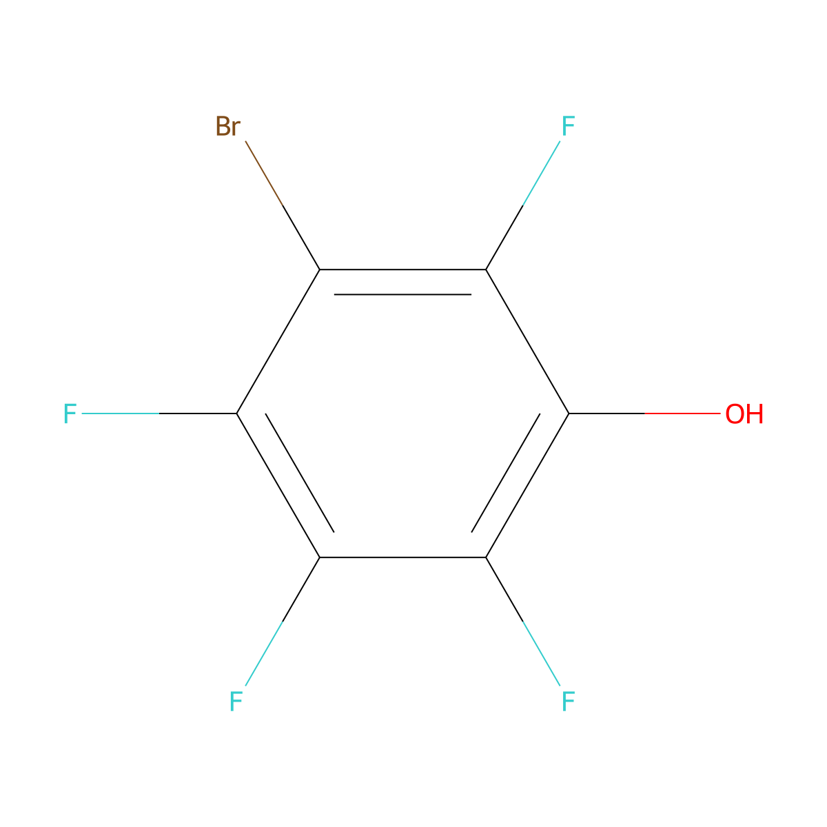 3-Bromo-2,4,5,6-tetrafluoro-phenol molecular structure, CAS 85019-61-0