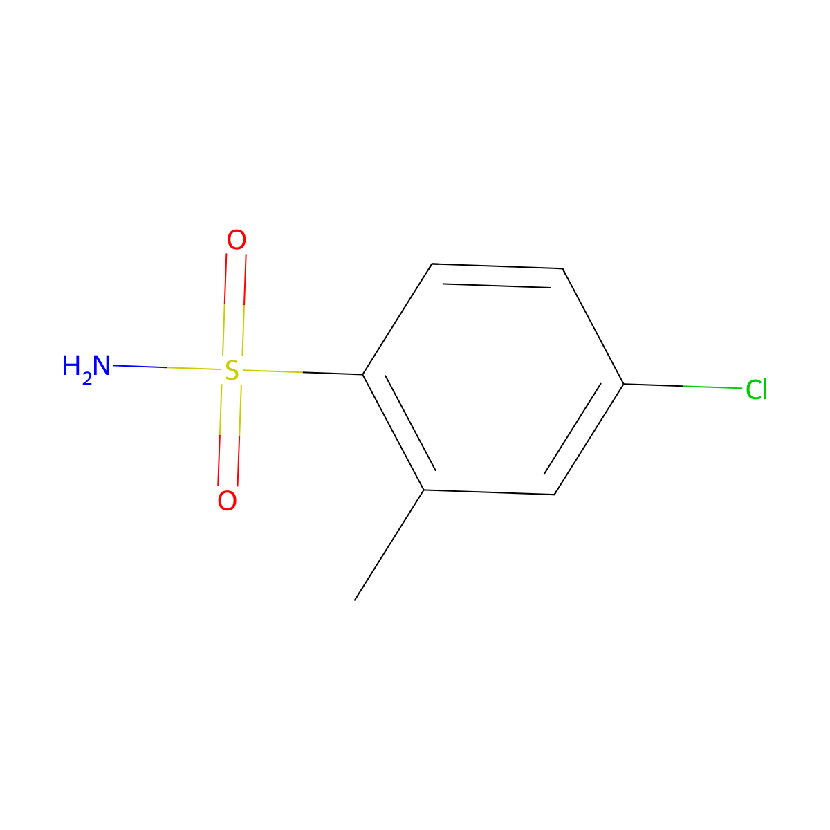 5-Chloro-o-toluenesulfonamide molecular structure, CAS 85019-87-0