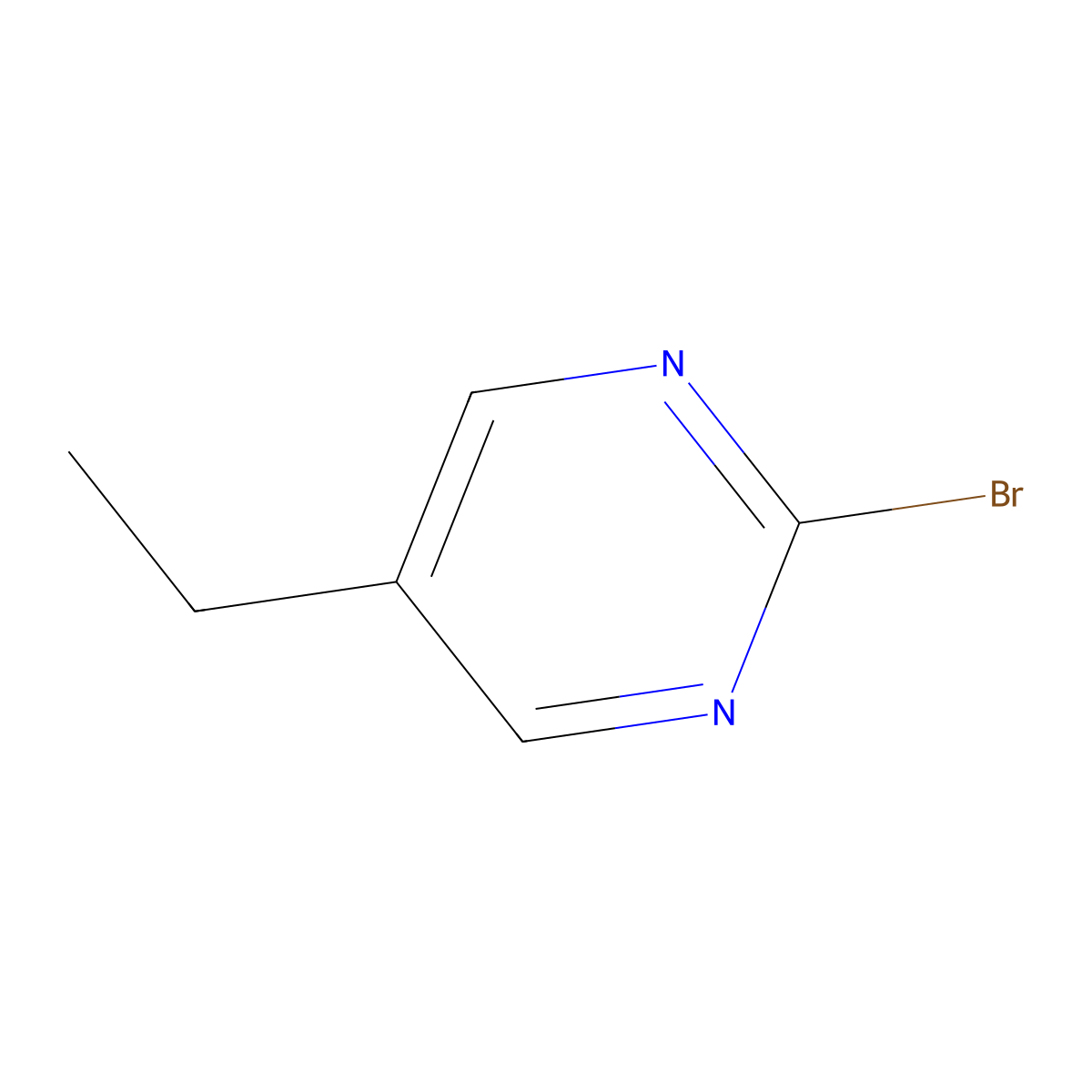 2-Bromo-5-ethylpyrimidine molecular structure, CAS 850197-55-6