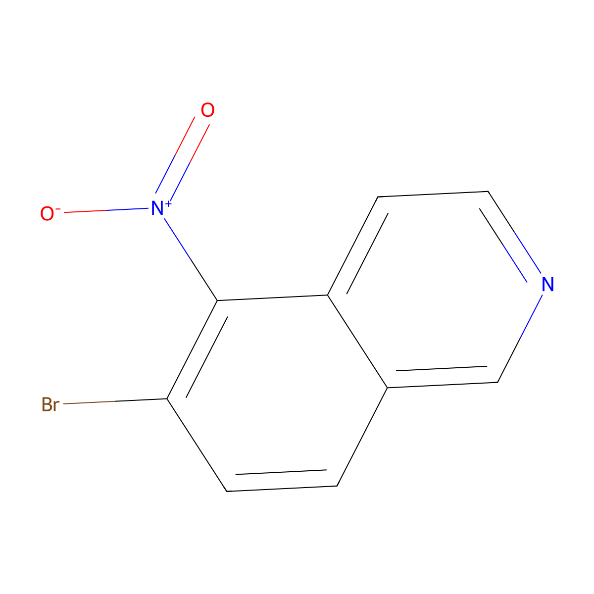 6-Bromo-5-nitroisoquinoline molecular structure, CAS 850197-72-7
