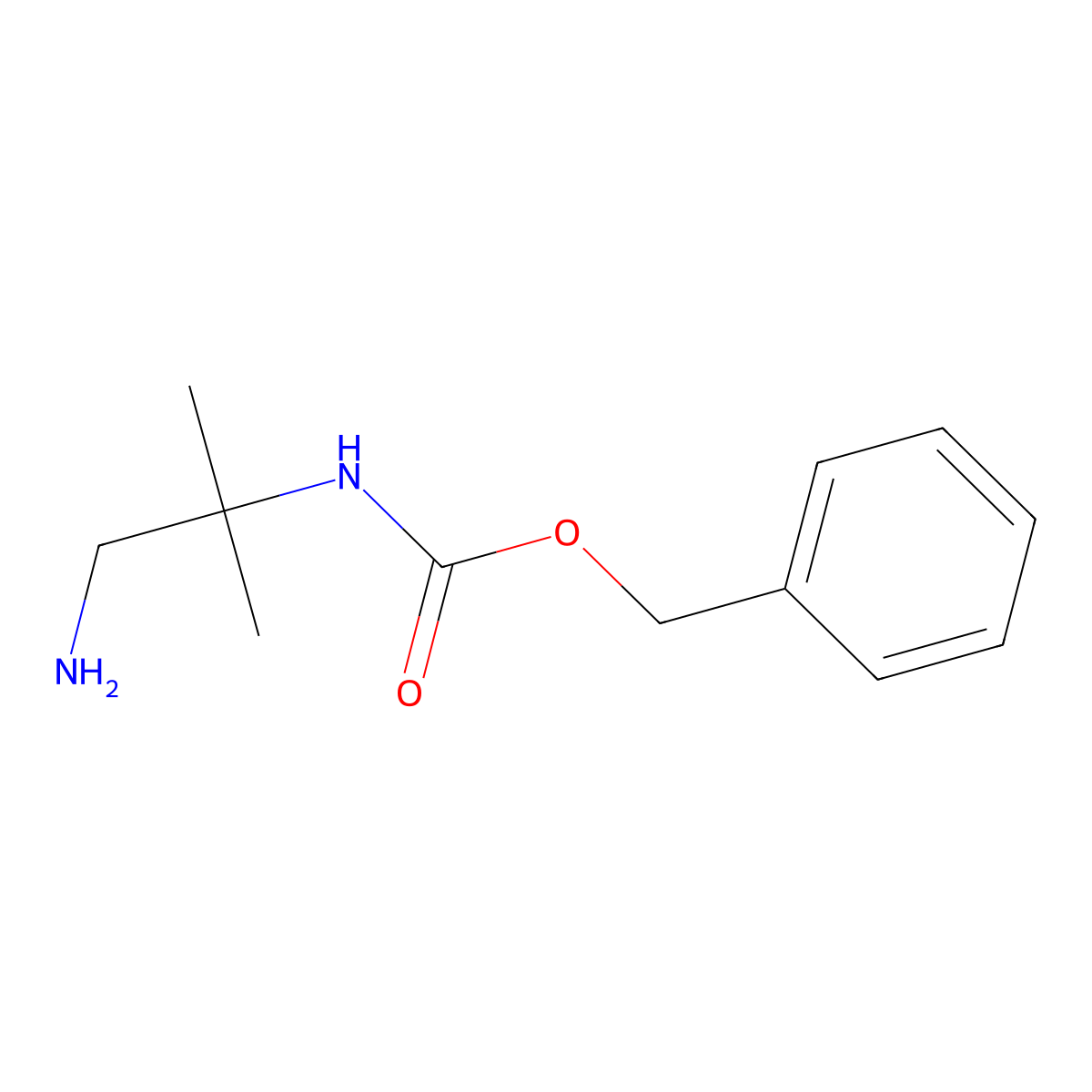 (2-Amino-1,1-dimethyl-ethyl)-carbamic acid benzyl ester molecular structure, CAS 850203-57-5