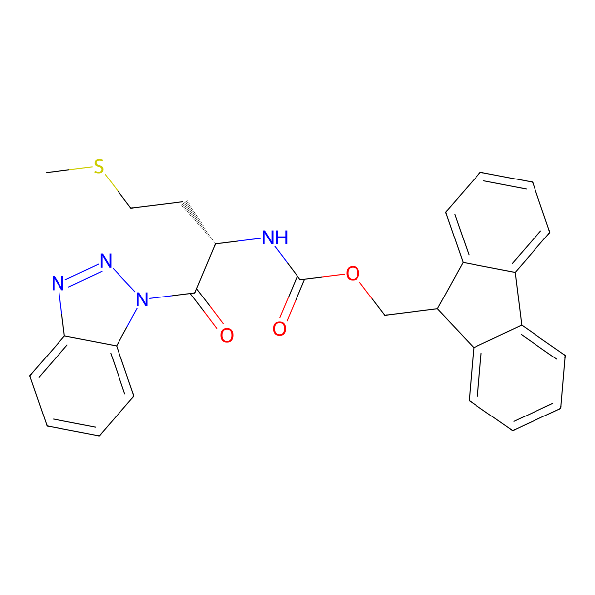 Fmoc-Met-Bt molecular structure, CAS 850232-62-1