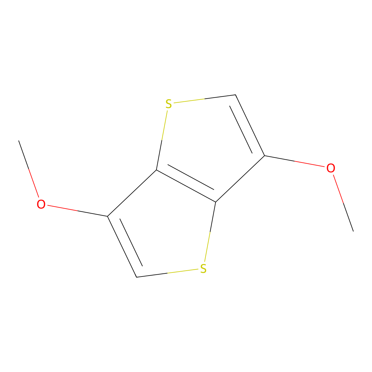 3,6-Dimethoxythieno[3,2-b]thiophene molecular structure, CAS 850233-79-3