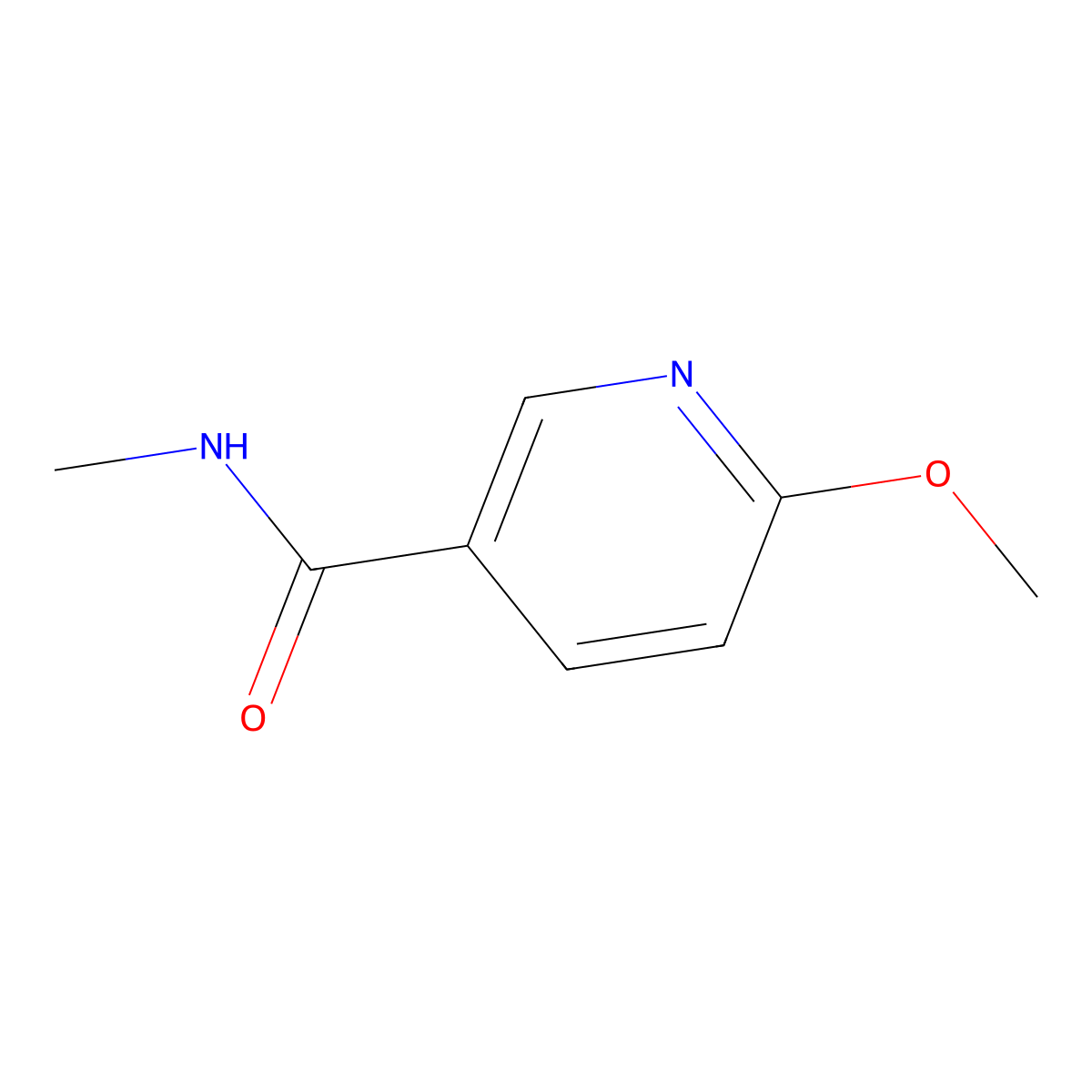 6-Methoxy-N-methyl-3-pyridinecarboxamide molecular structure, CAS 850240-50-5
