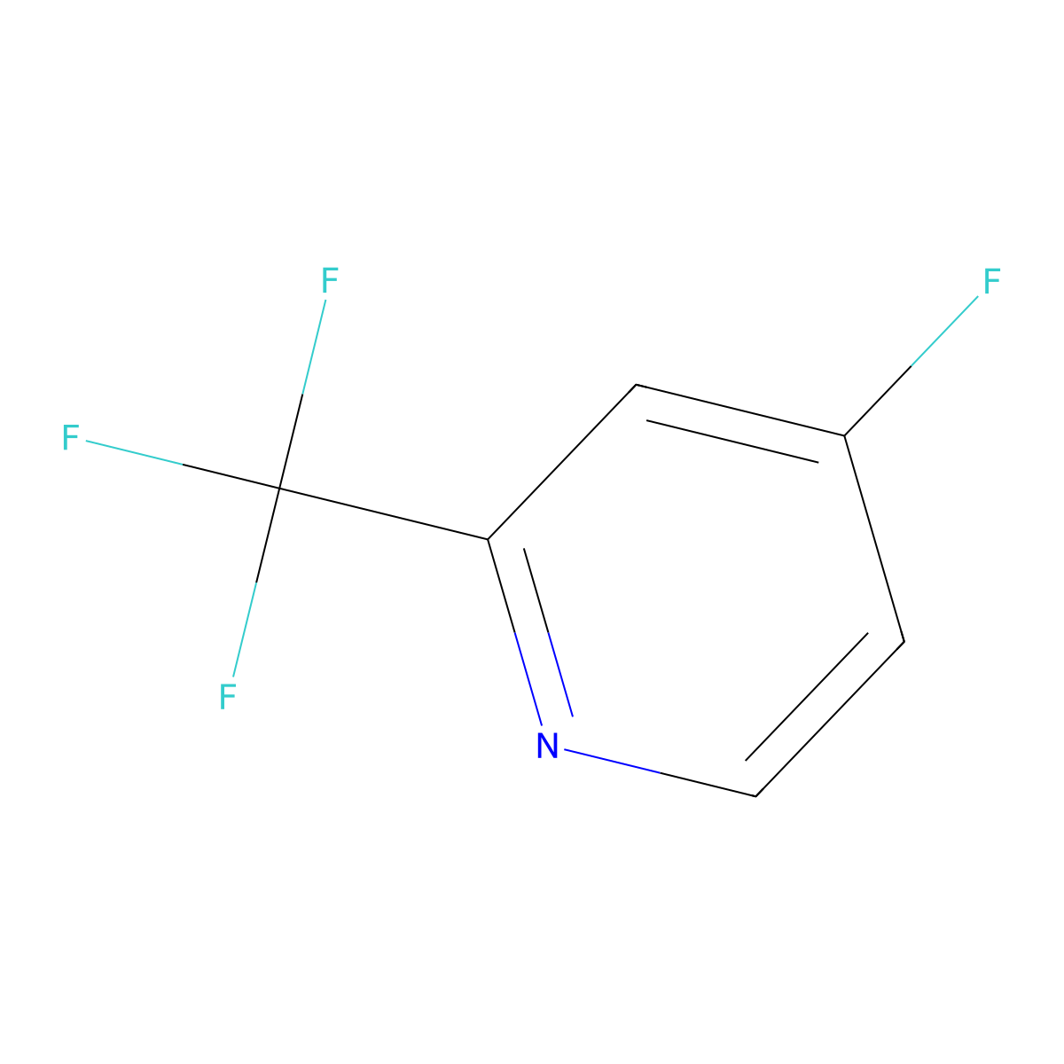 4-Fluoro-2-(trifluoromethyl)pyridine molecular structure, CAS 850246-04-7
