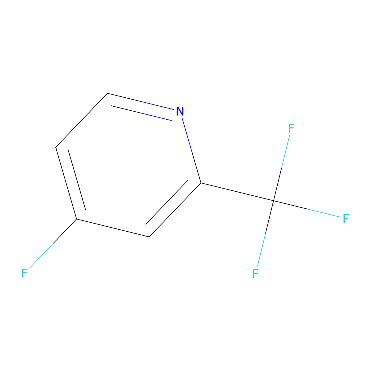 4-Fluoro-2-(trifluoromethyl)pyridine molecular structure, CAS 850246-04-7