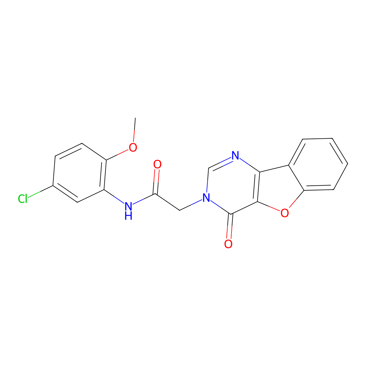 N-(5-chloro-2-methoxyphenyl)-2-(4-oxobenzofuro[3,2-d]pyrimidin-3(4H)-yl)acetamide molecular structure, CAS 850259-00-6
