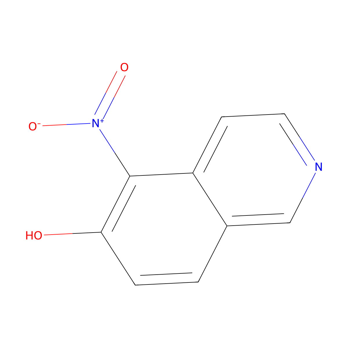 5-Nitroisoquinolin-6-ol molecular structure, CAS 850305-91-8