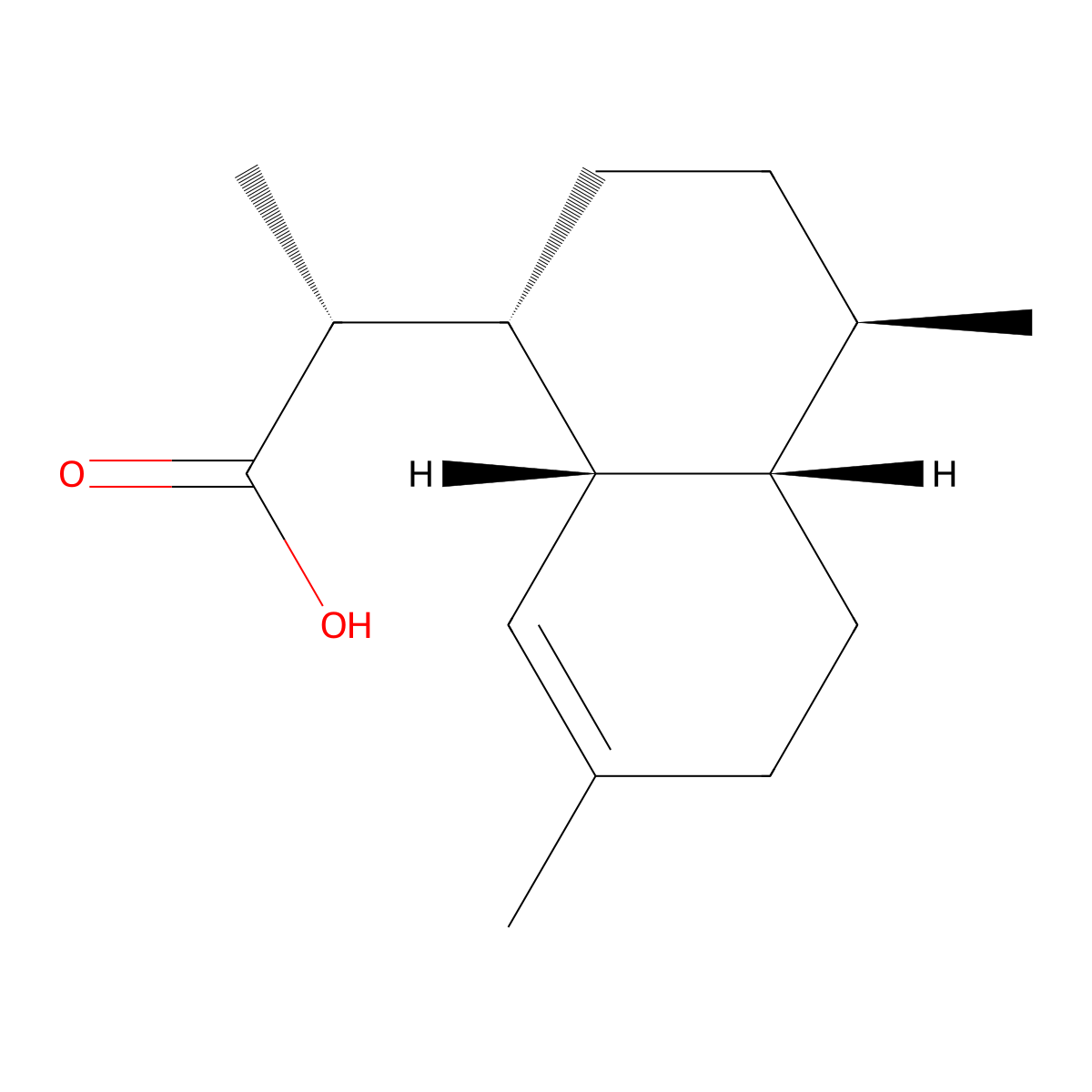 Dihydroartemisinic acid molecular structure, CAS 85031-59-0