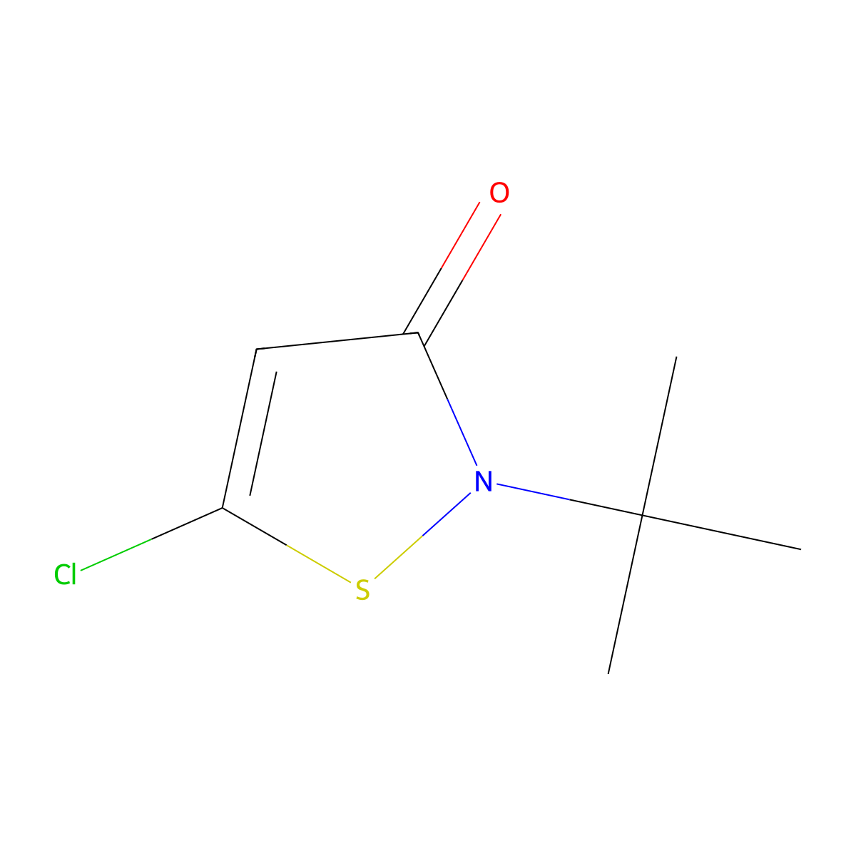 2-(tert-Butyl)-5-chloroisothiazol-3(2H)-one molecular structure, CAS 850314-12-4