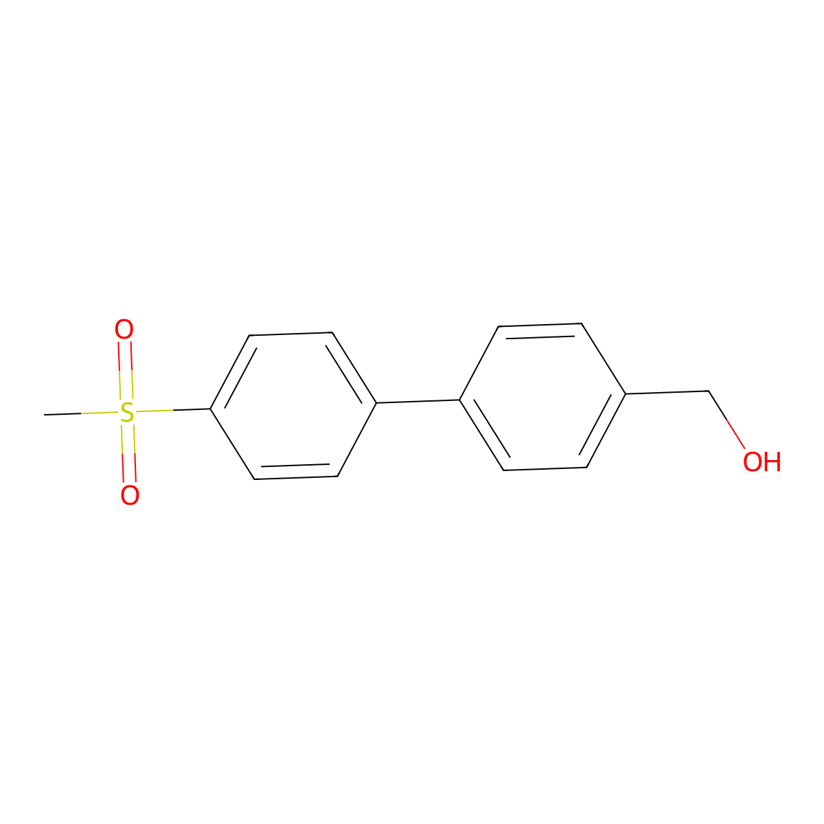 [4'-(Methylsulfonyl)[1,1'-biphenyl]-4-yl]methanol molecular structure, CAS 850316-19-7