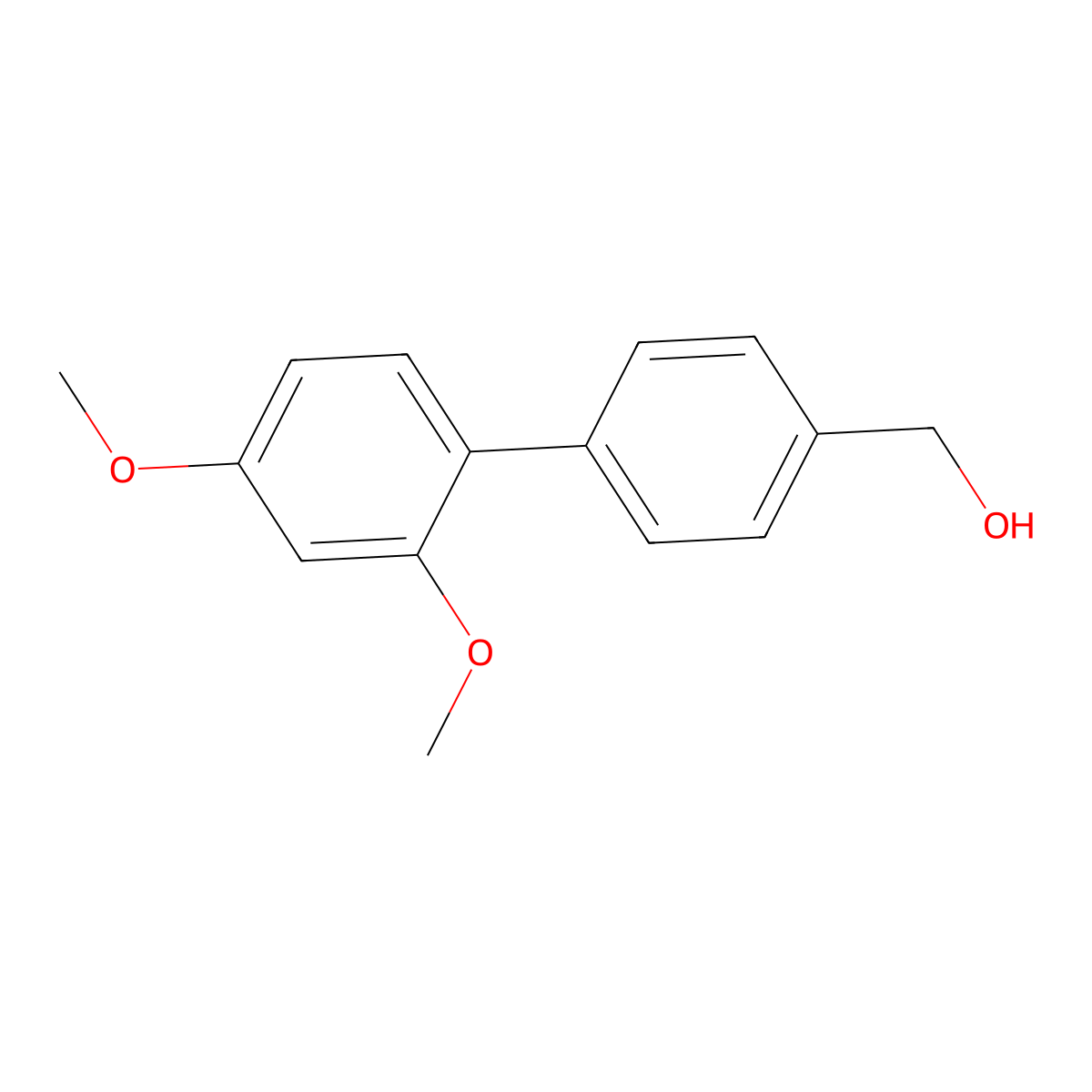 4-(2,4-Dimethoxyphenyl)benzyl alcohol molecular structure, CAS 850316-36-8