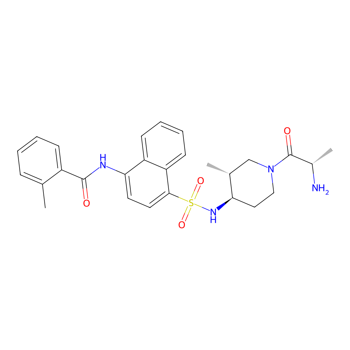 Piperidinyl]amino]sulfonyl]-1-naphthalenyl]-2-methyl- molecular structure, CAS 850330-18-6