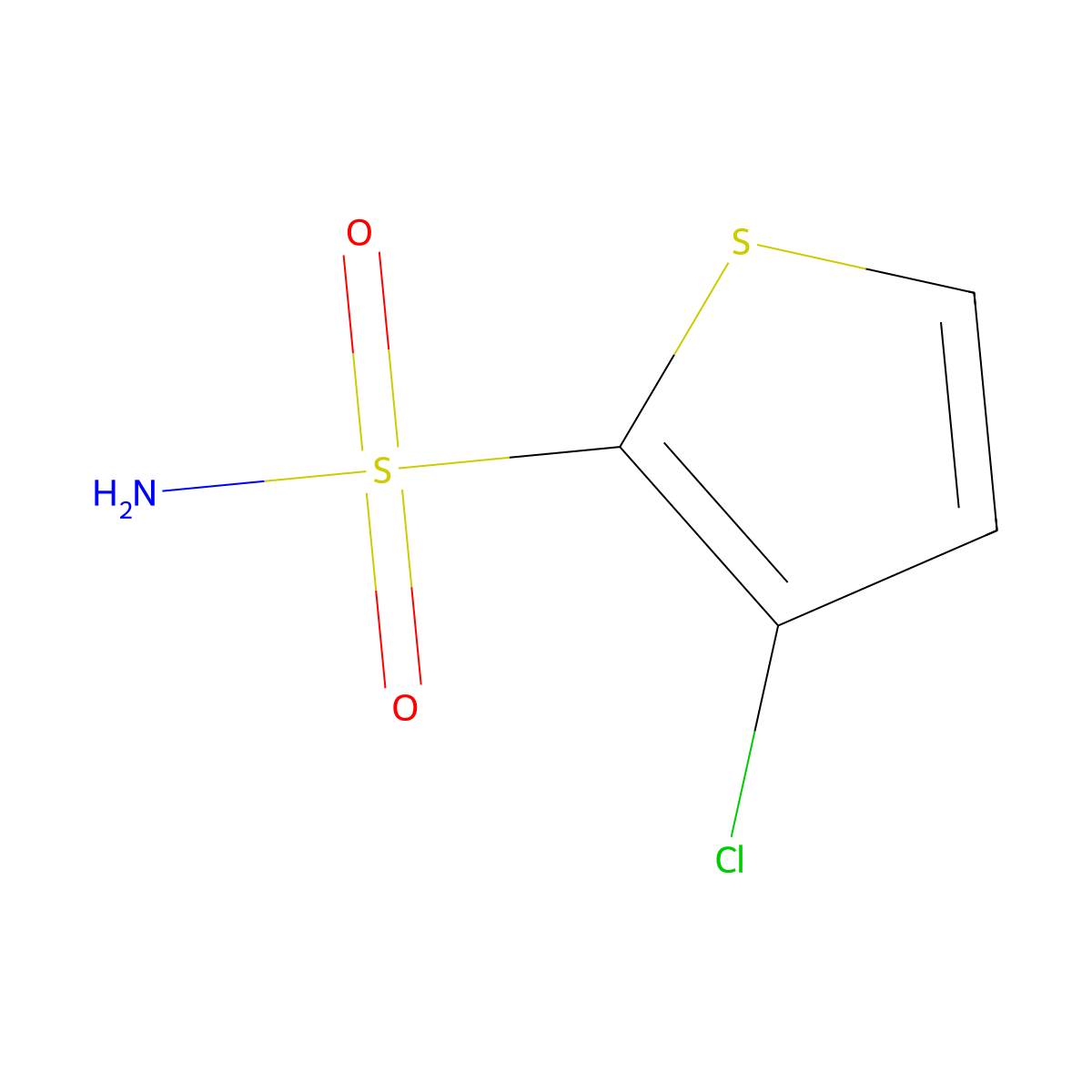 3-Chlorothiophene-2-sulfonamide molecular structure, CAS 850340-85-1