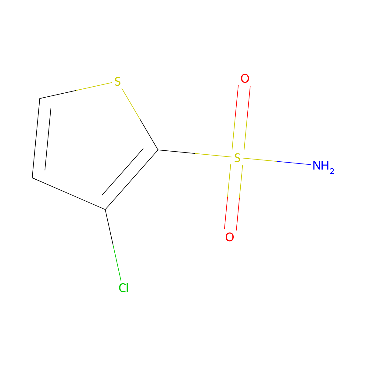 3-Chlorothiophene-2-sulfonamide molecular structure, CAS 850340-85-1