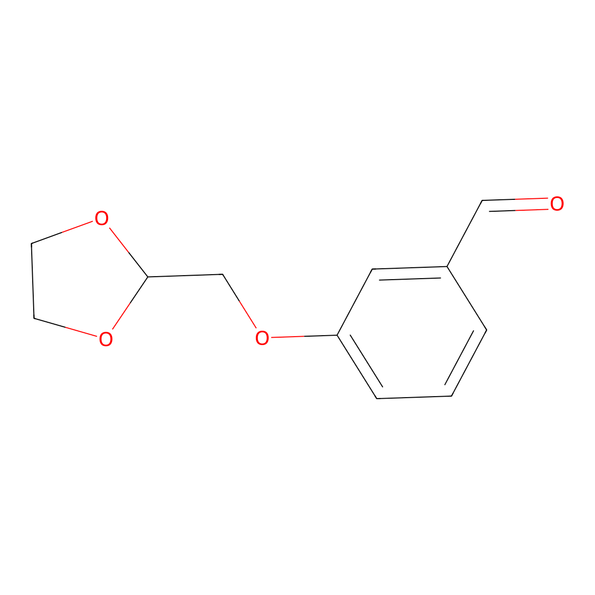 3-([1,3]Dioxolan-2-ylmethoxy)-benzaldehyde molecular structure, CAS 850348-84-4